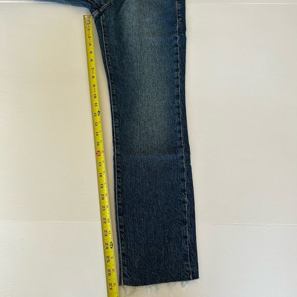 NWT Good American Womens Good Classic Blue 940 Hi-Rise Raw Hem Jean 2/26 - Picture 13 of 16